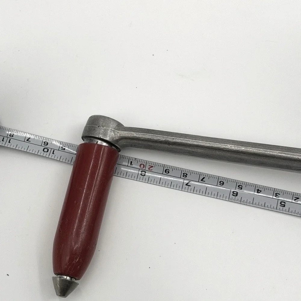 Vintage Ebaloy Cast Aluminum Meat Grinder Food Chopper Clamp On Red Handle